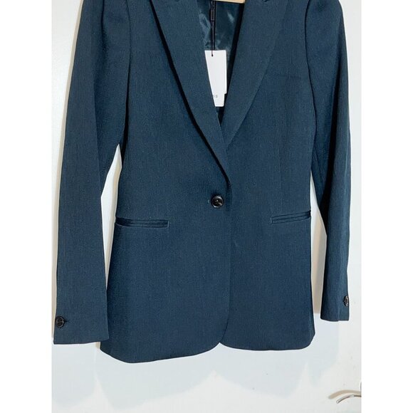 NWT REISS Neya Tailored Blazer petrol blue Women's Size 2 - Picture 6 of 14